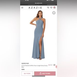 Azazie rue dress